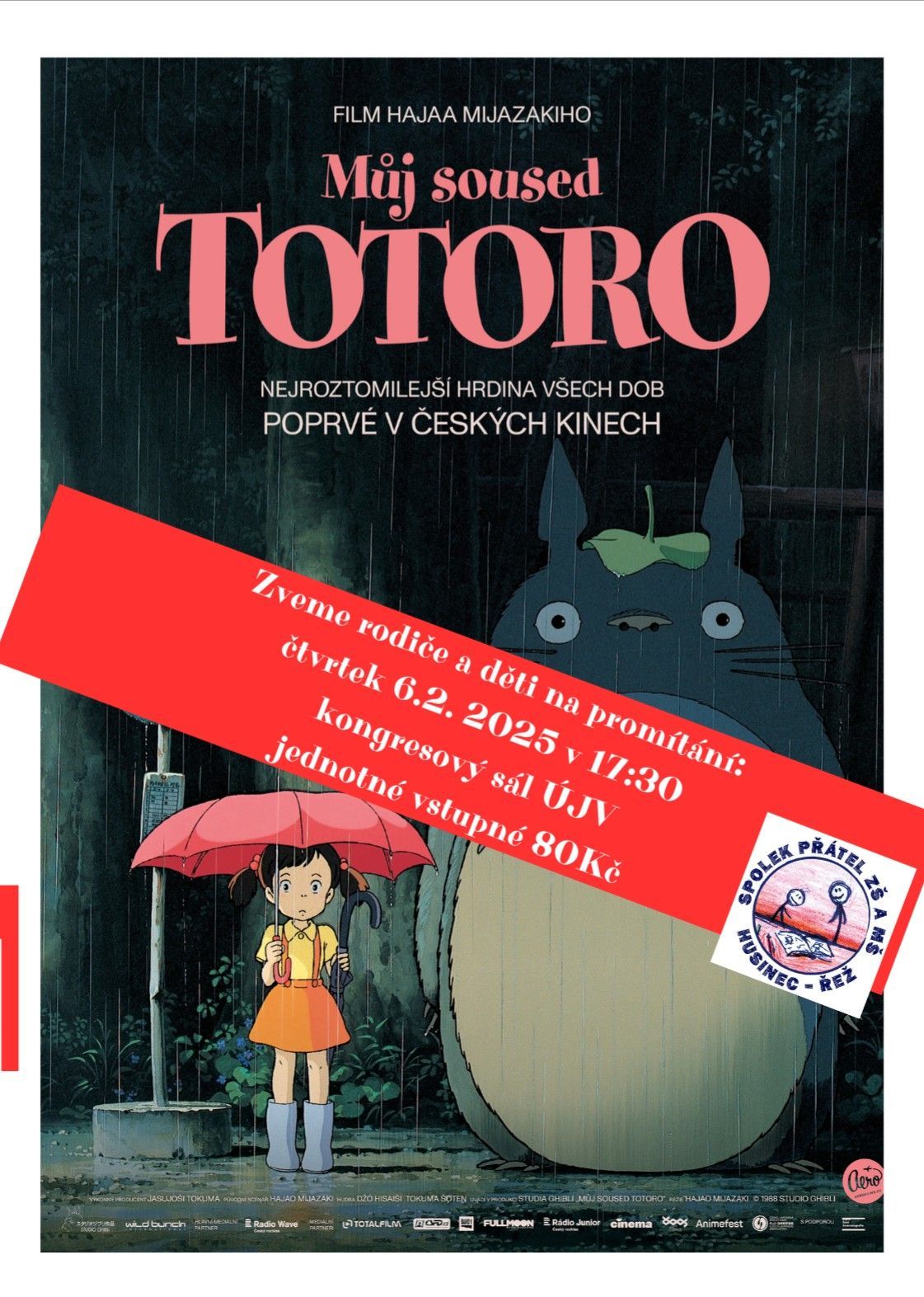 M\u016fj soused Totoro- prom\u00edt\u00e1n\u00ed filmu 