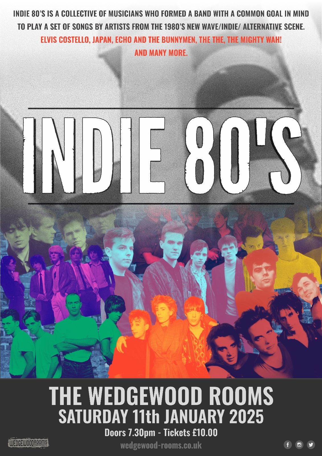 Indie 80s - Wedgewood Rooms, Portsmouth - 11.01.25