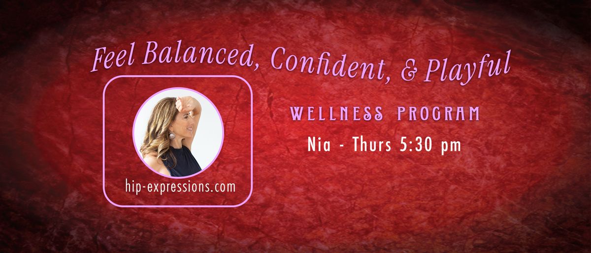 Nia with Christine | Thursdays at 5:30 pm | At Hip Expressions