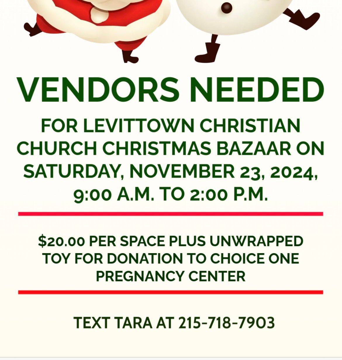 Annual Holiday Vendor Event 