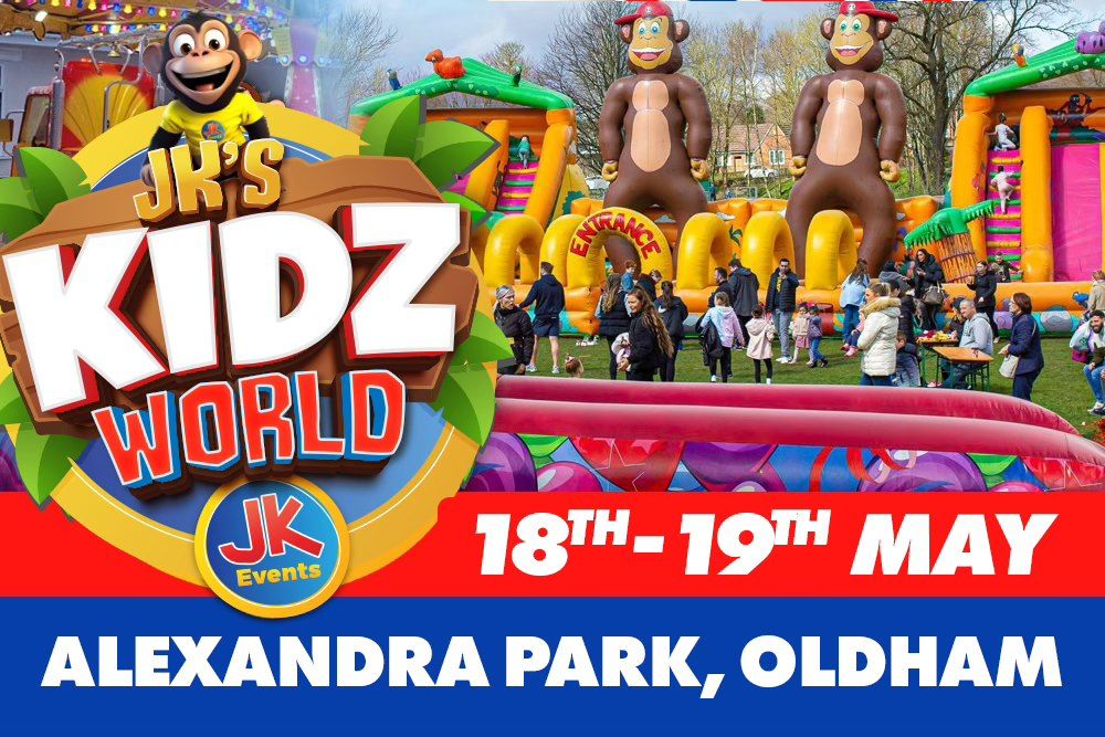 JKs Kids World Fun Weekend ?Alexandra Park, Oldham  ?18th-19th May 2024
