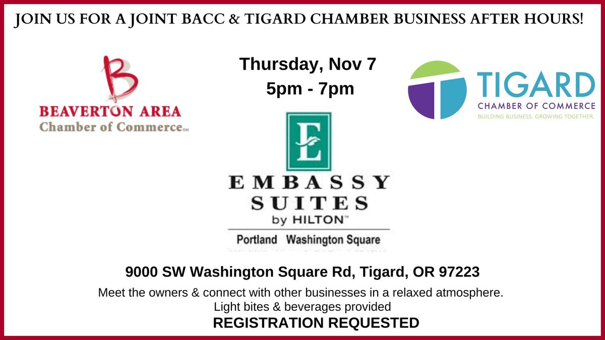 Joint Business After Hours at Embassy Suites