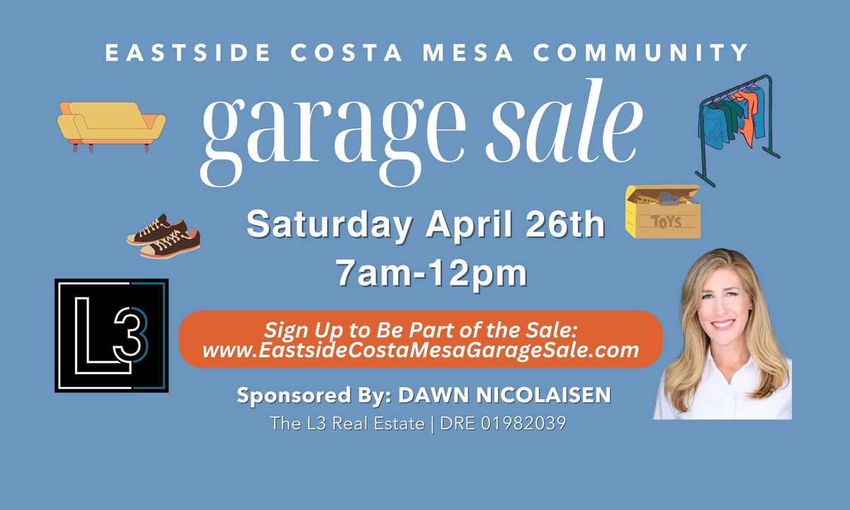 Eastside Costa Mesa Garage Sale