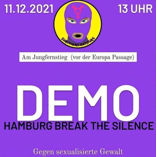 Kundgebung gegen sexualisierte Gewalt: Hamburg Break The Silence