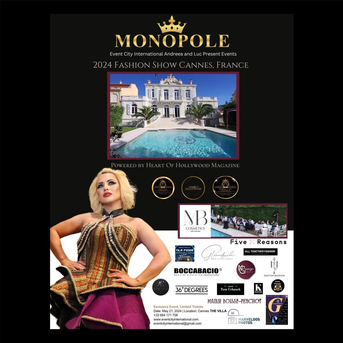 MONOPOLE  FASHION  SHOW  CANNES 21st  May