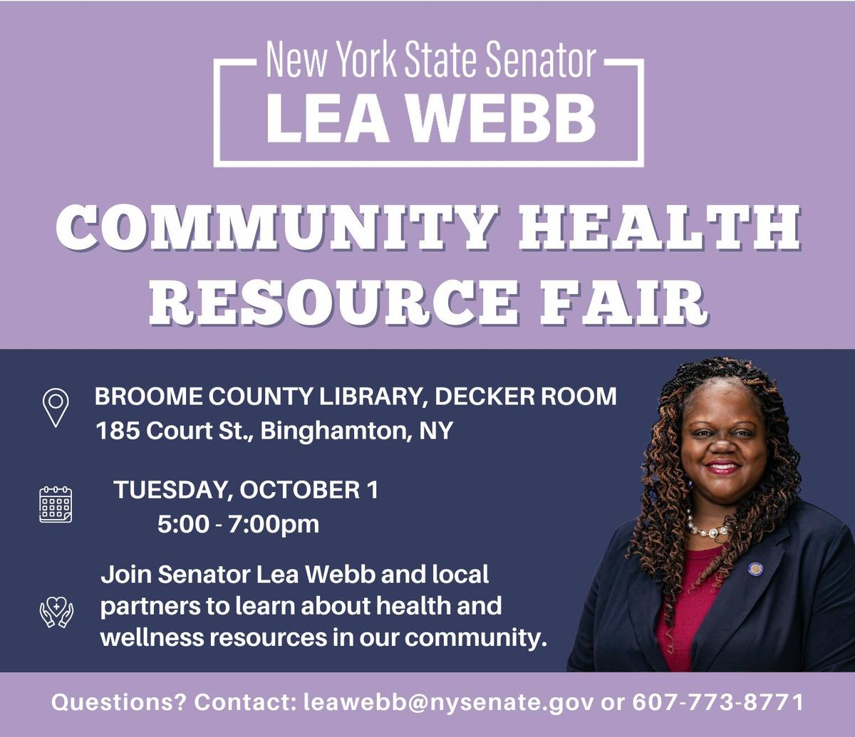 Senator Webb's Community Health Resource Fair