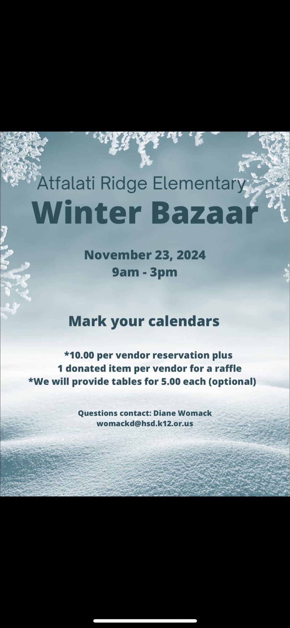 Holiday Bazaar - Atfalati Ridge 