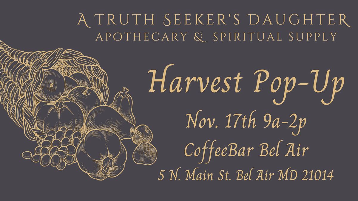 Harvest Pop-up @ CoffeeBar Bel Air