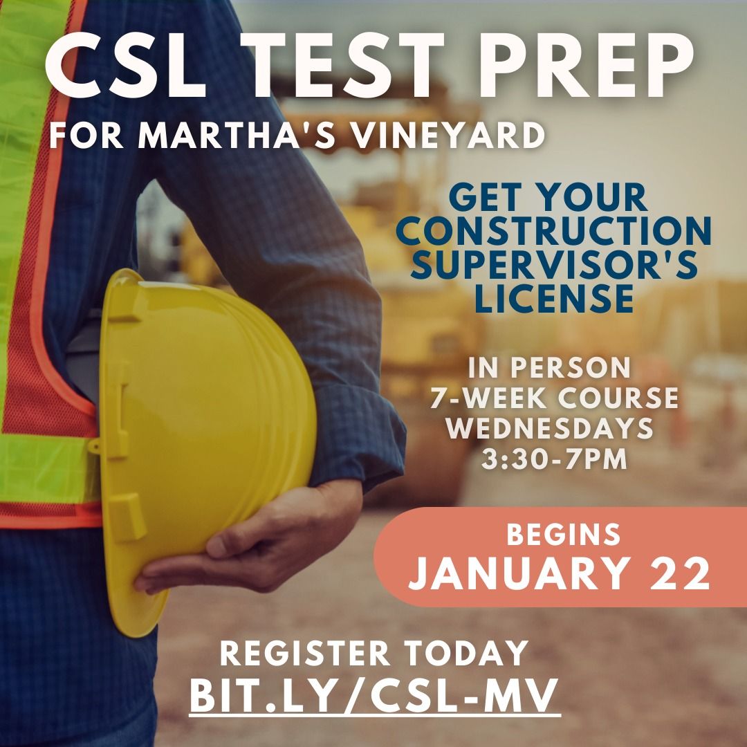 Construction Supervisor License (CSL) Exam Prep Class