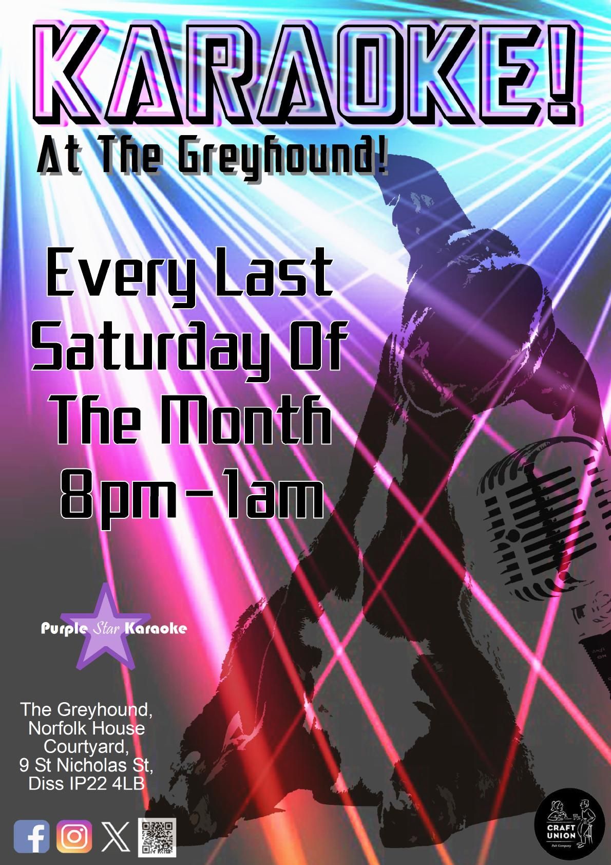 Karaoke At The Greyhound, Diss 