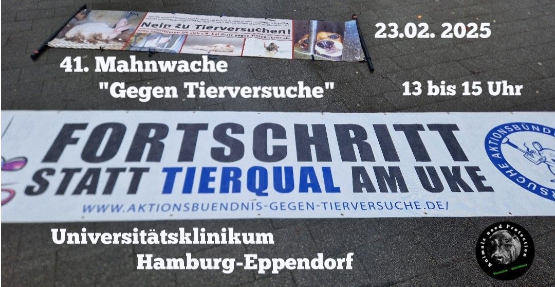 41. Mahnwache "Gegen Tierversuche"