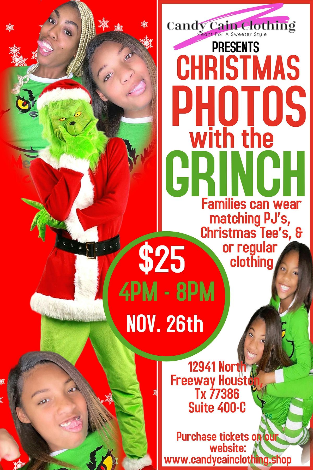 Christmas Photos with The Grinch