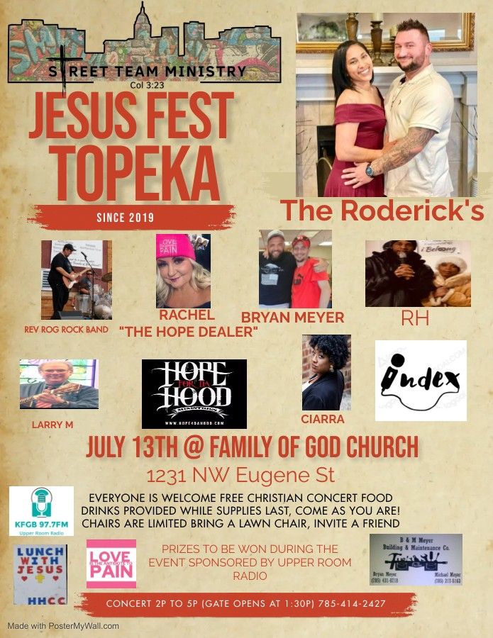 Jesus Fest Topeka FREE CHRISTIAN CONCERT