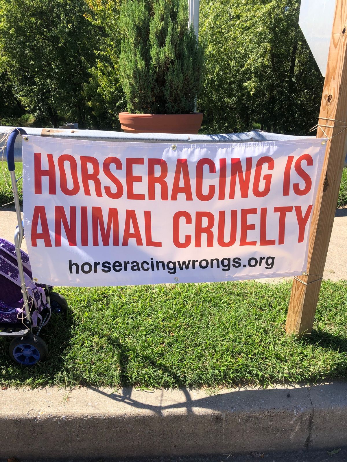 Outreach Against Horseracing - Pimlico 