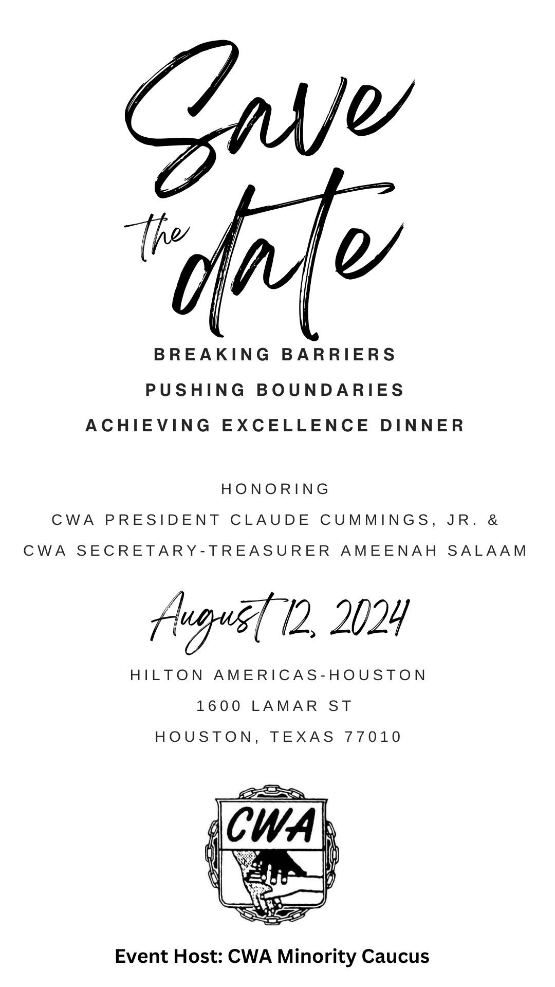 BREAKING BARRIERS PUSHING BOUNDARIES ACHIEVING EXCELLENCE DINNER