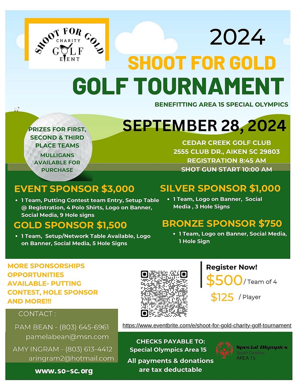 2024 Shoot For Gold Charity Gold Tournament 