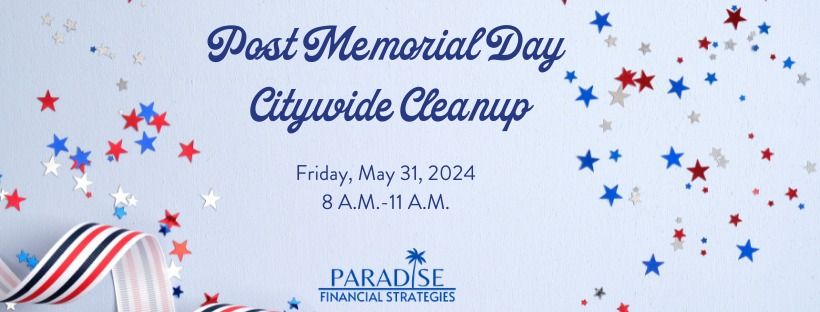 Post Memorial Day Citywide Cleanup