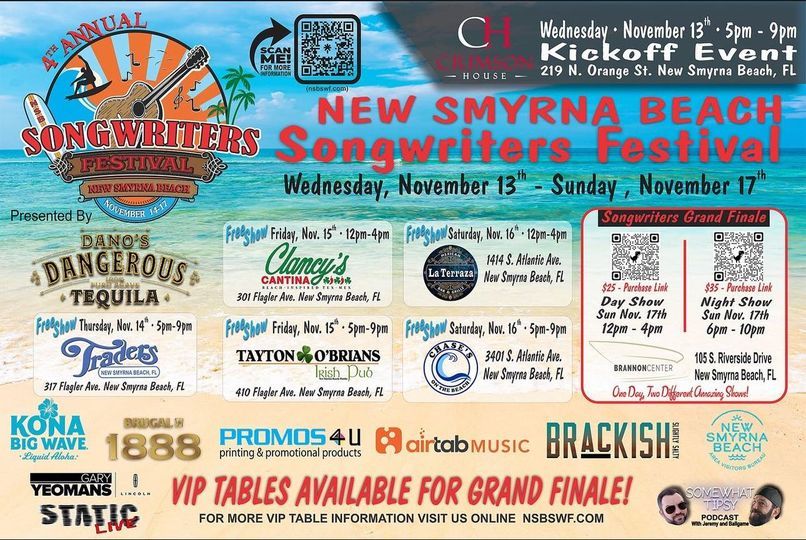 New Smyrna Beach Songwriters Festival