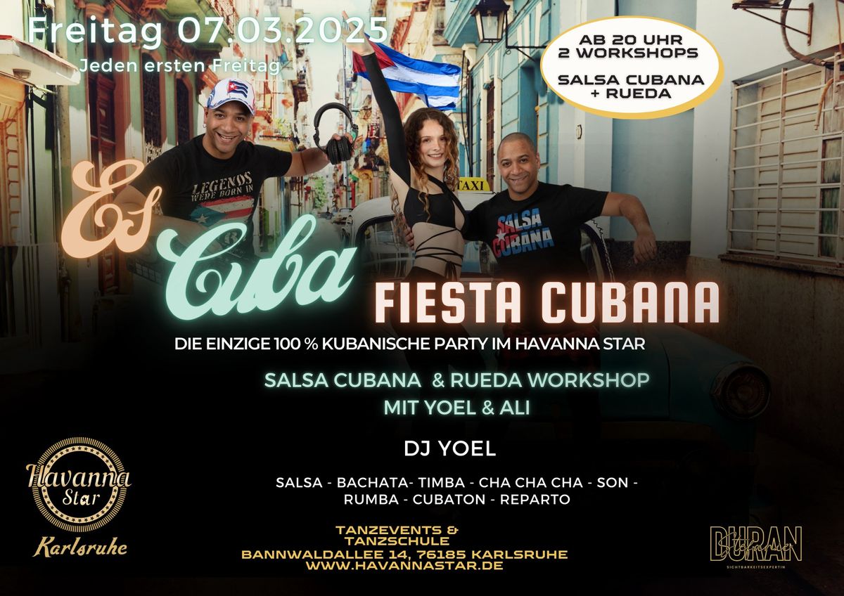 Es Cuba- Kubanische Party! Zwei Workshops\u2b50\ufe0f\u2b50\ufe0f Salsa Cubana und Rueda de casino