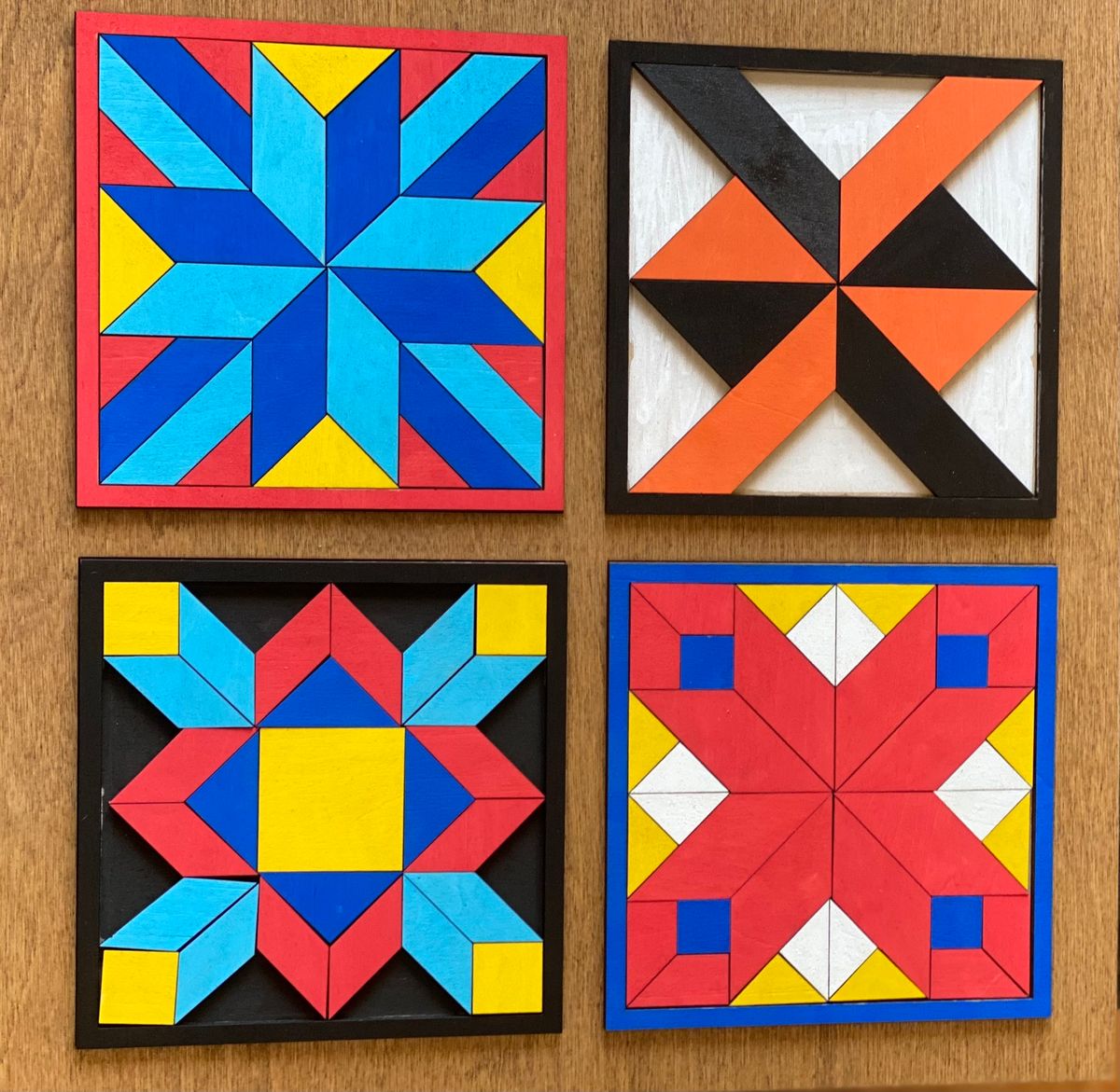 Wooden Quilt Interchangeable Squares Painting Session