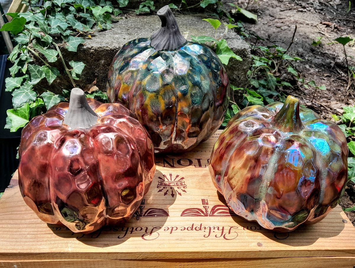 Friday Night Raku at the Studio- Pumpkins! 10\/4