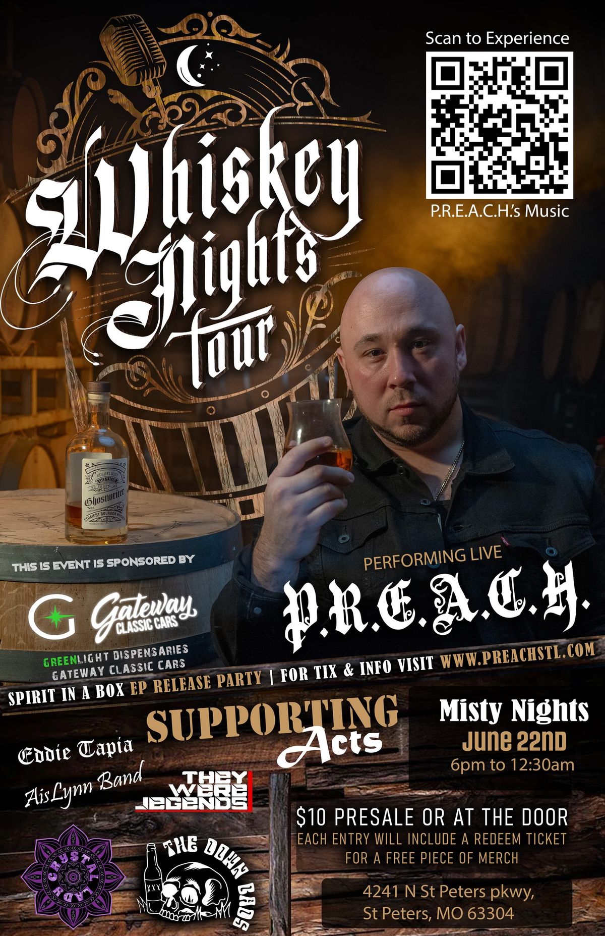 Whiskey Nights Tour \/ Spirit In A Box EP Release (Misty Nights Bar & Grill)