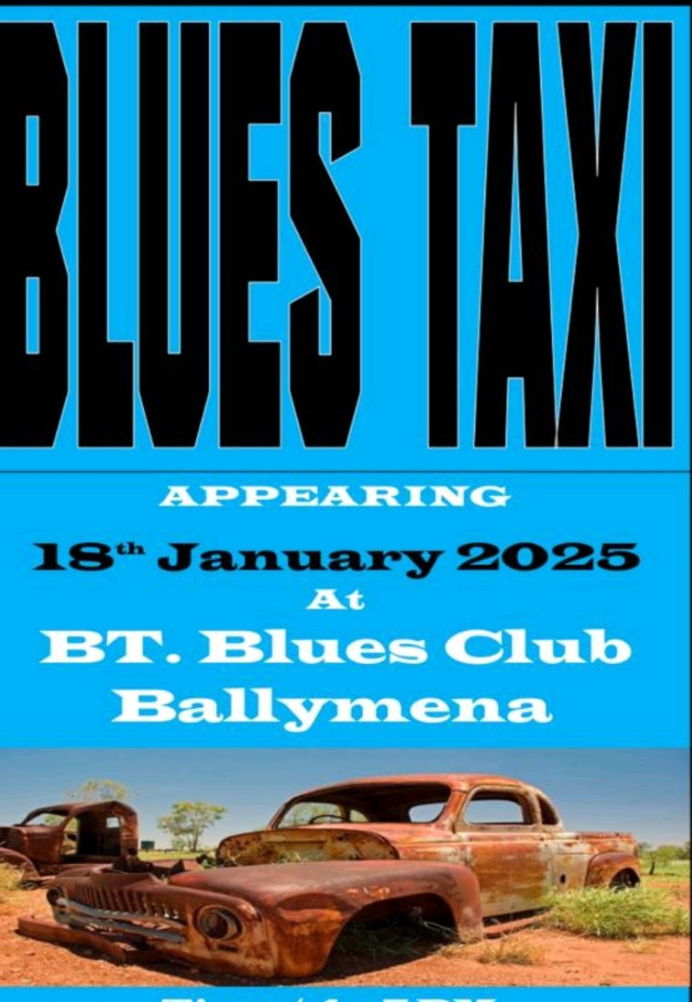 Blues Taxi kick of 2025 at BT Blues Club 