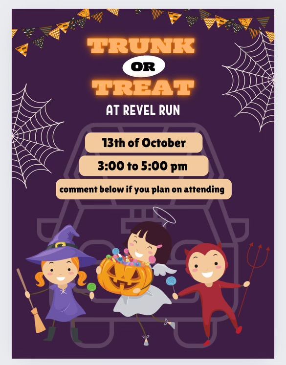 TRUNK OR TREAT at Revel Run! 