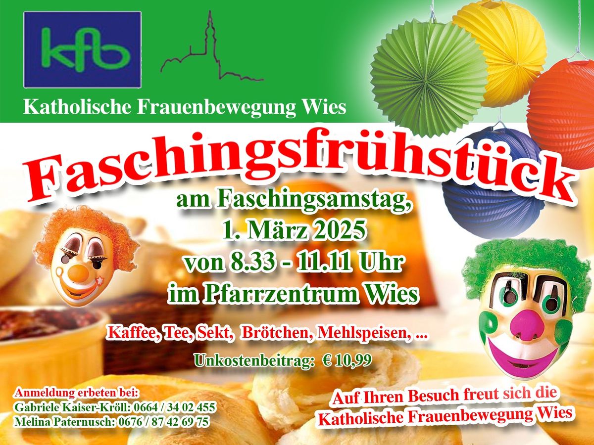 kfb Wies Faschingsfr\u00fchst\u00fcck