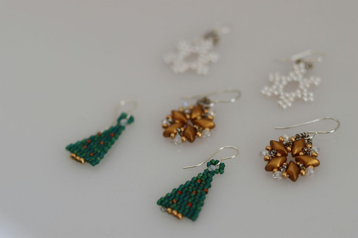 Create Christmas star Earrings with Maggie Meister
