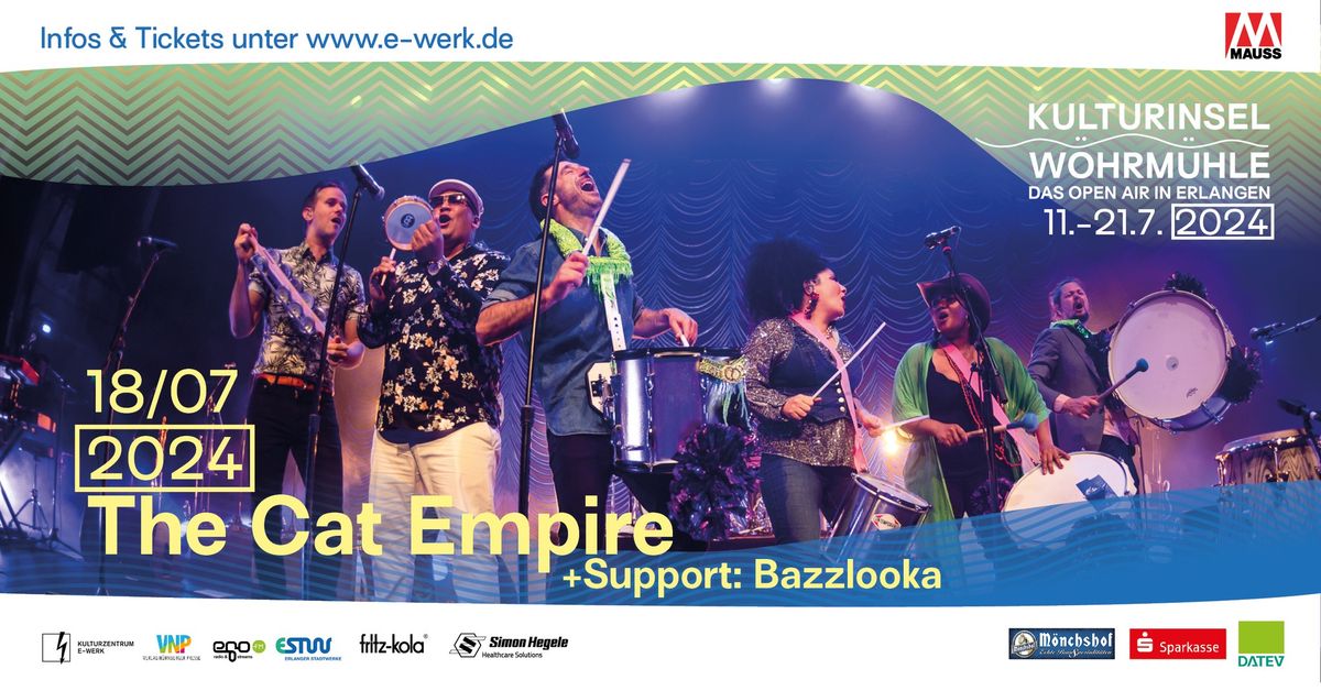 The Cat Empire \u2022 Erlangen \u2022 Kulturinsel W\u00f6hrm\u00fchle Open Air