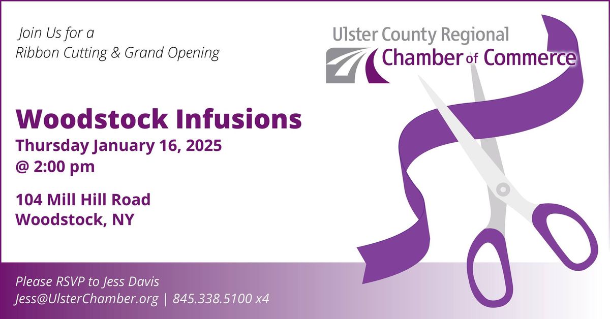 Join Us for a Ribbon Cutting at Woodstock Infusions