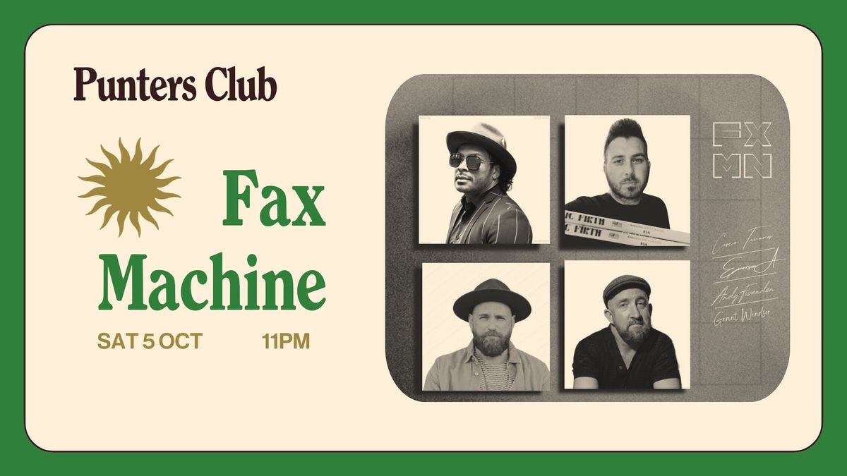 Fax Machine | Live at Punters Club