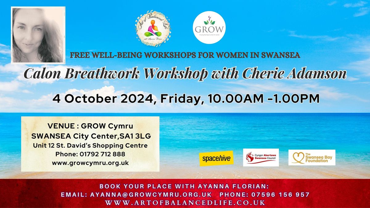 Breathwork workshop with Cherie Adamson.