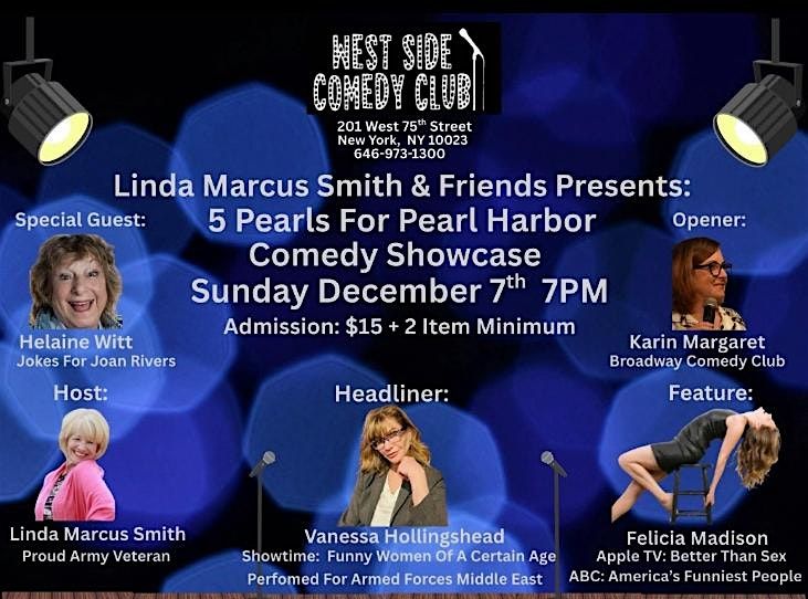 Honor Veterans Nite 12\/7 7 pm West Side Comedy Club