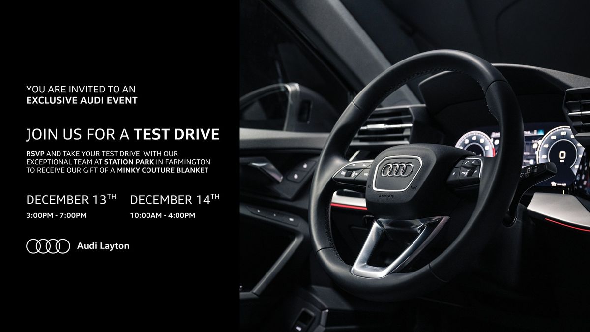 Audi Test Drive Event | Audi Layton & Station Park