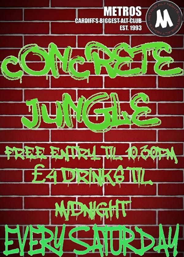 Concrete Jungle - Saturday 13th September