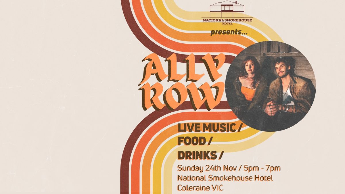 National Smokehouse Hotel presents folk rock duo Ally Row