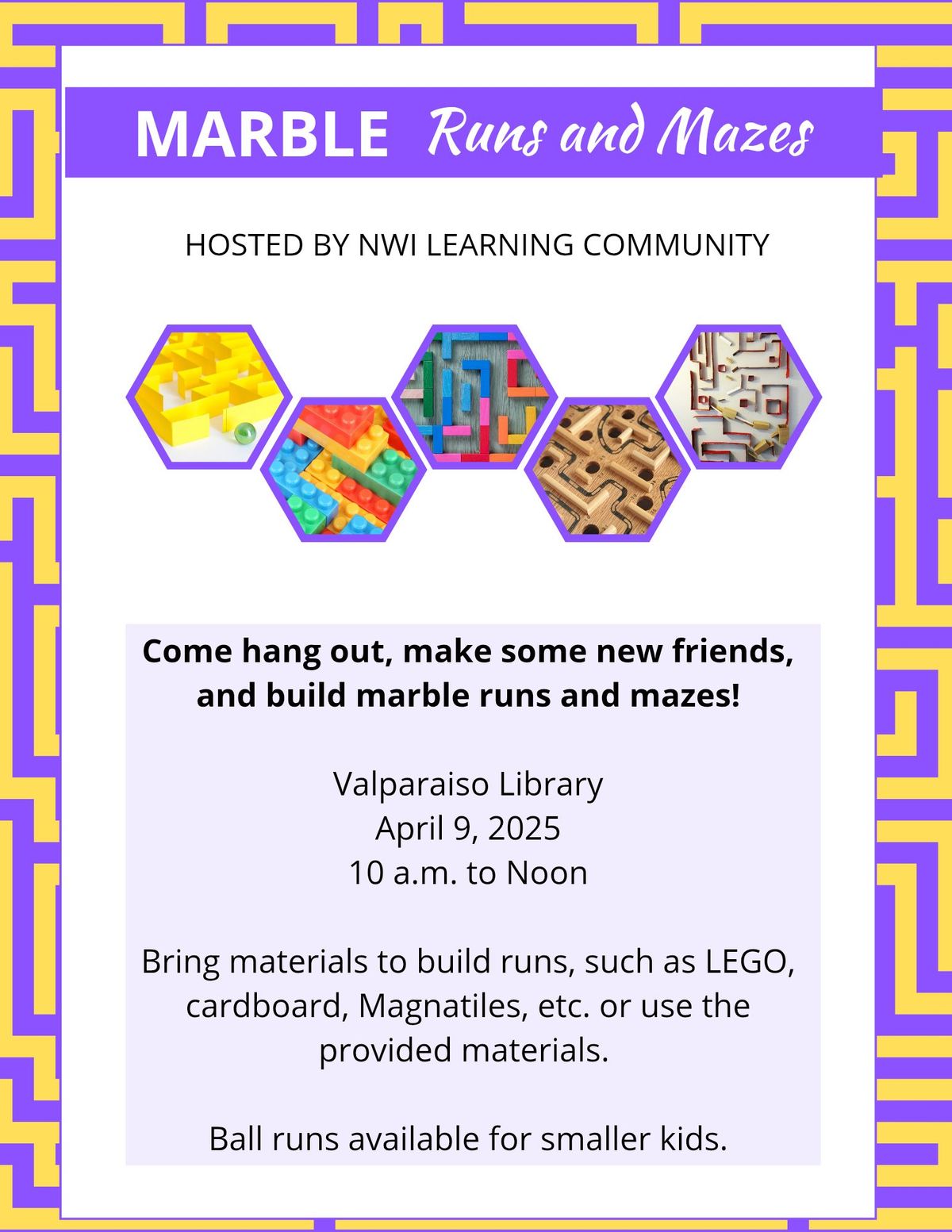 Homeschool Hangout - Marble Runs