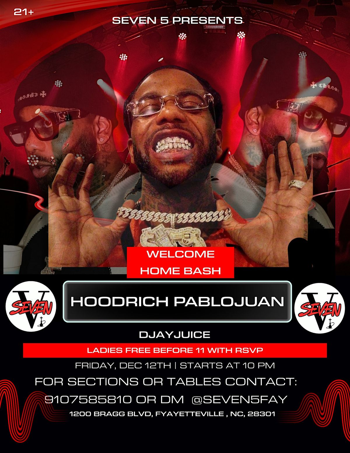 Hoodrich Pablo Juan Welcome Home Bash @ Seven5