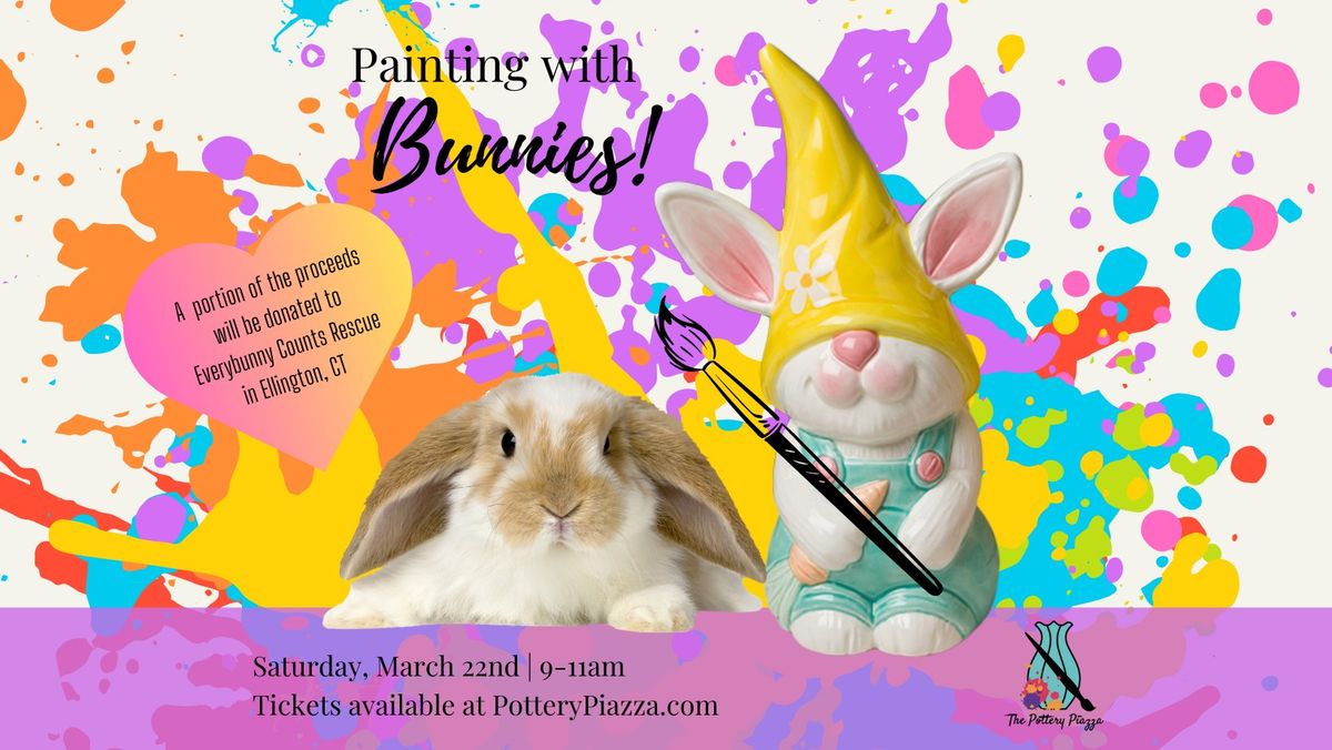 Painting Pottery with Bunnies | Pottery Piazza X Everybunny Counts Rescue