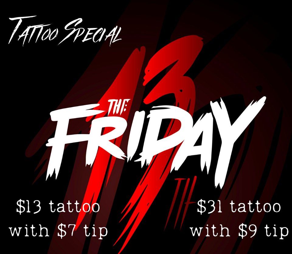 Friday the 13th Tattoo event