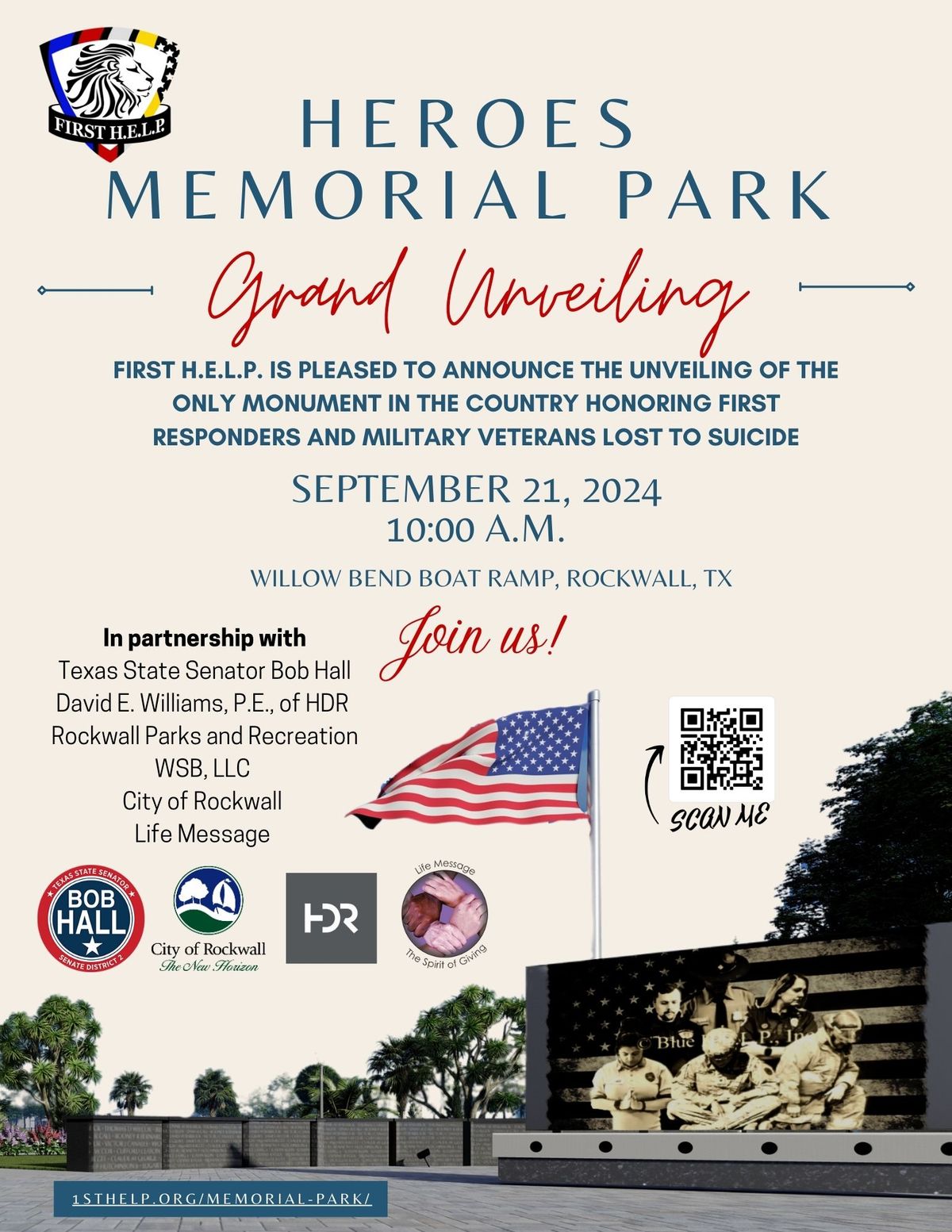 Heroes Memorial Park Grand Unveiling