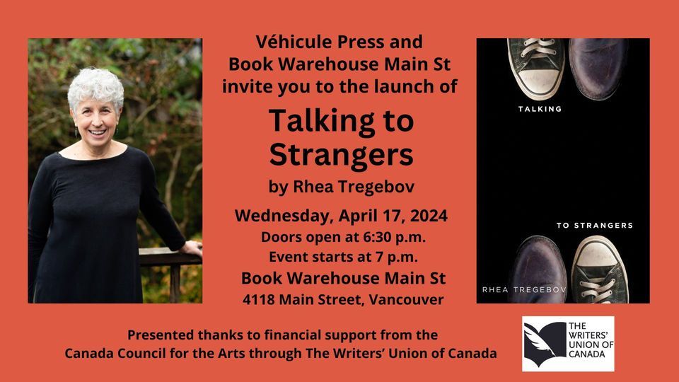 Book Launch: Talking to Strangers by Rhea Tregebov