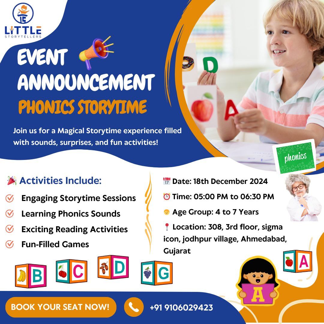 Phonics Storytime Workshop for Kids