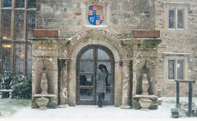 Christmas Calligraphy at Boringdon Hall Hotel, Cornwall