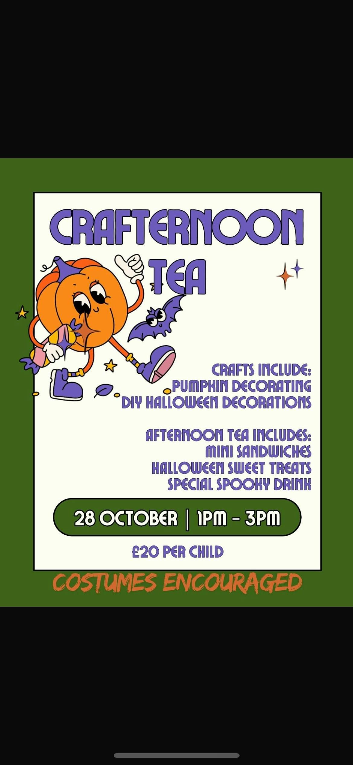 Kids Halloween Crafternoon Tea