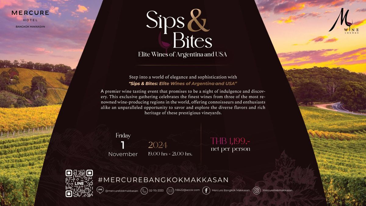 Sips & Bites - Elite Wines of Argentina and USA