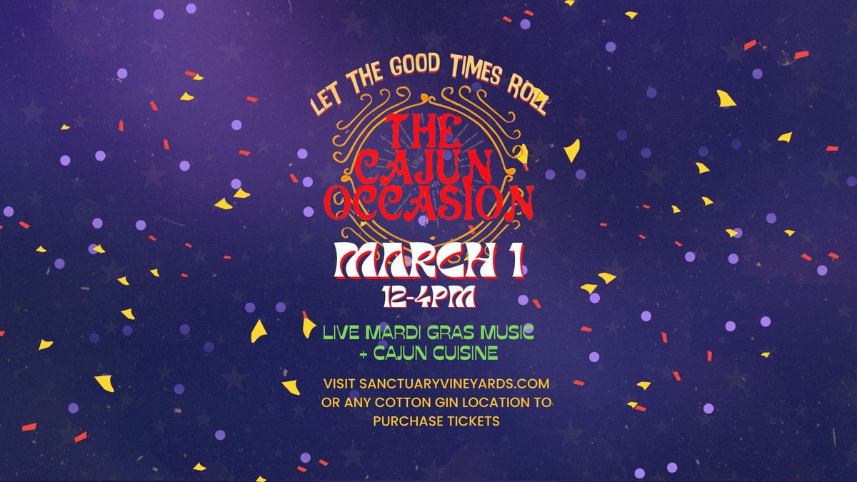 The Cajun Occasion: A Mardi Gras style party of Music, Food, and Fun!