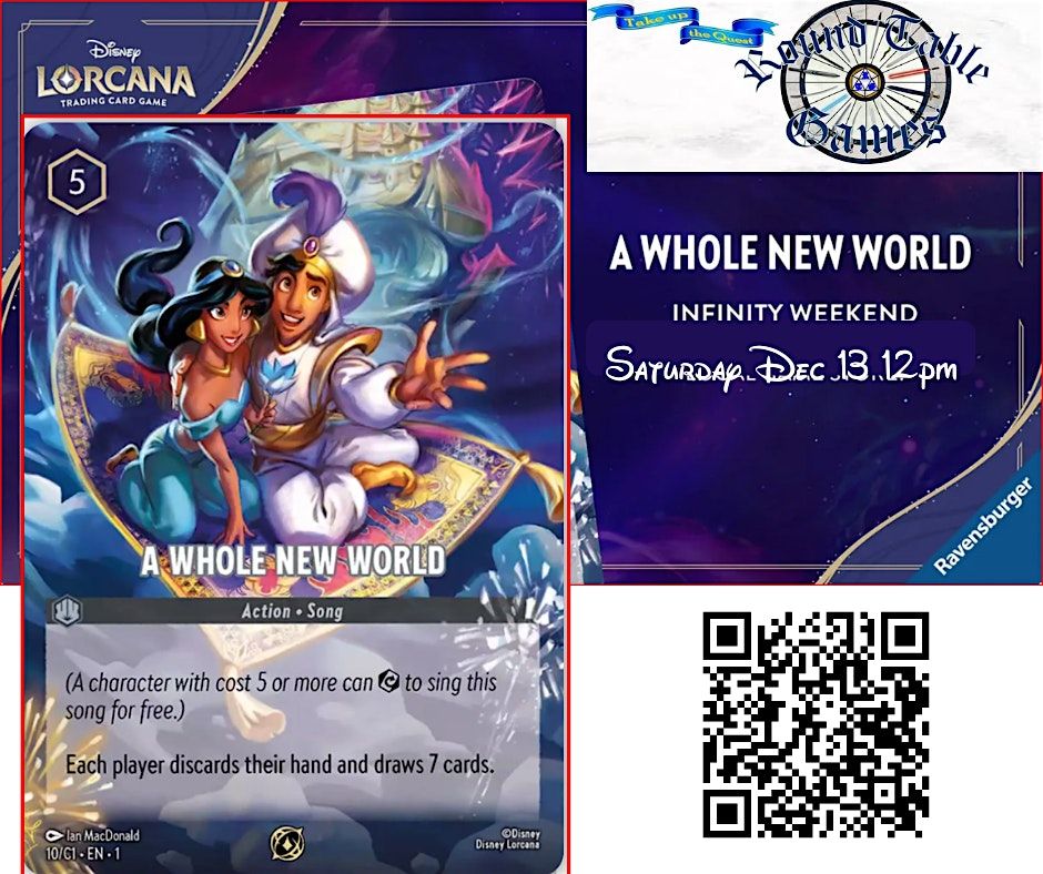 Disney Lorcana Infinity Event at Round Table Games